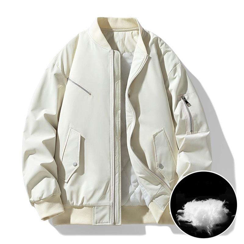 80-280 Pounds Plus Size Men's Sports and Leisure Workwear Casual Jacket, Versatile for Spring and Autumn, Baseball Collar, Men's Loose Travel Jacket