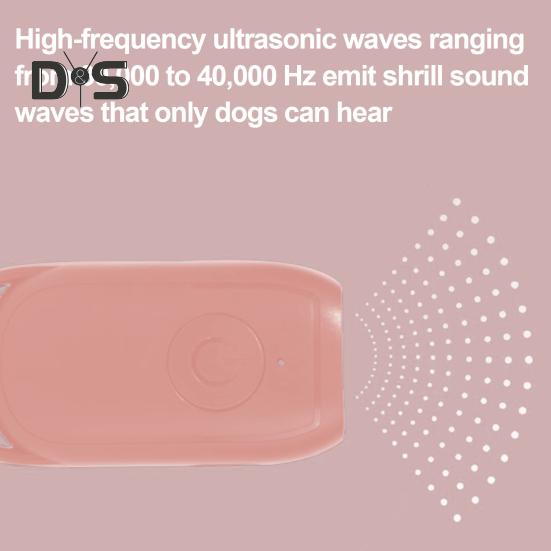 Dog Bark Deterrent Devices Ultrasonic Anti-Barking Device 26ft Range Rechargeable Bark Control Behavior Aid for Dog Training