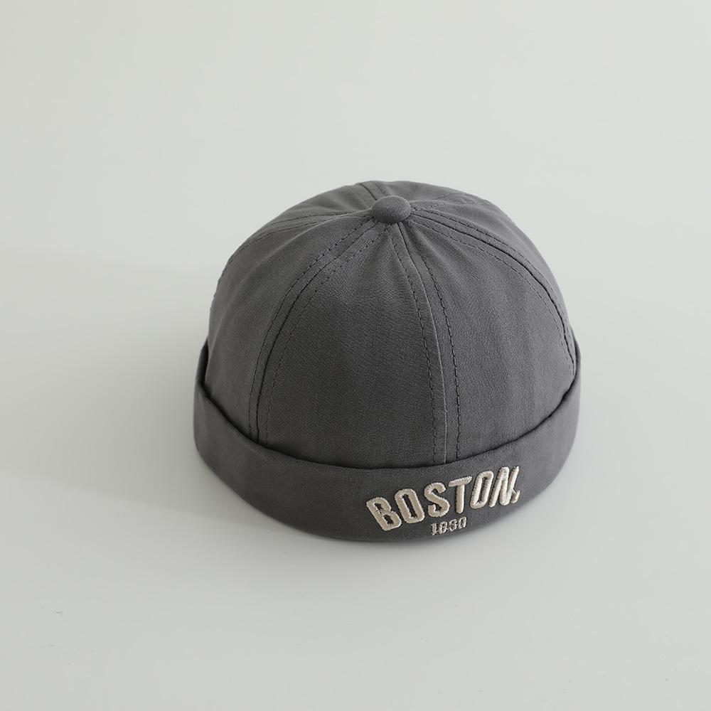 

New Letter Baby Brimless Hat Autumn Summer Baby Boys Girls Dome Melon Cap Toddler Kids Landlord Hats Beanies 50cm 50cm