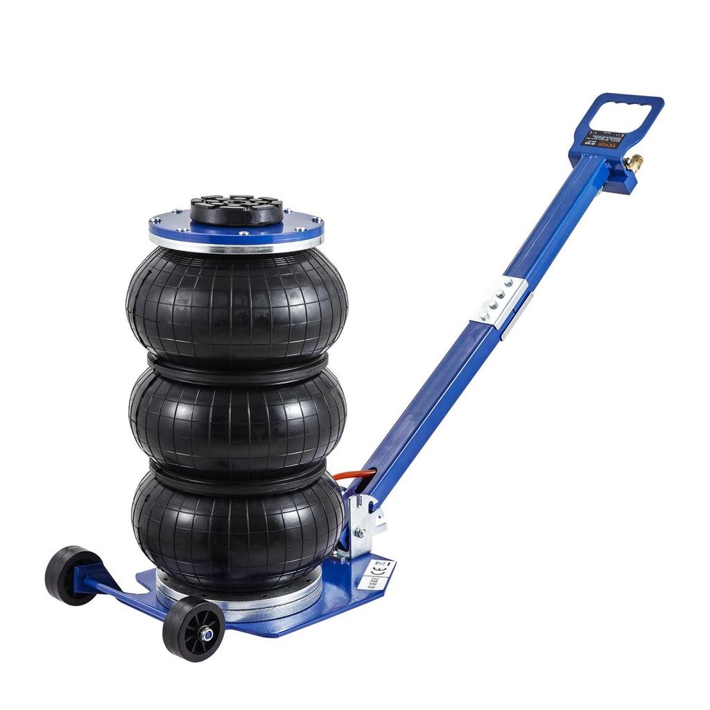 Air Jack, 3 Ton/6600 lbs Triple Bag Air Jack, Airbag Jack with Six Steel Pipes, Lift up to 17.7", 3-5 s Fast Lifting Pneumatic Jack, with Adjustable