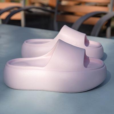 New Height-increasing Women's Summer Platform Slippers Hihi with the Same Outer Wear One-word Beach Students