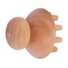 Ergonomic Handle Manual Massage Tool Mushroom Shape Wooden Massager Scalp Massager  Full Body Use