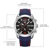 Megir Men's Analogue Sport Chronograph Luminous Quartz Watch with Fashion Silicone Strap 2063