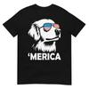 Golden Retriever 4th of July Merica T-Shirt