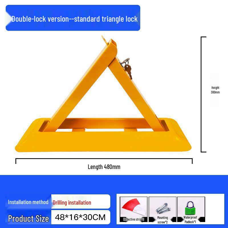 Blocator de sol triunghiular rezistent pentru locuri de parcare în garaje