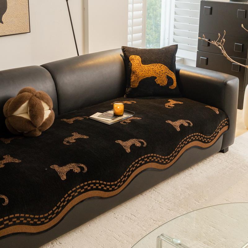 

Irregular Special-Shaped Sofa Cushion Is Universal In All Seasons New High-End Straight Row Three-Person One-Piece Seat Cushion 90*70cm