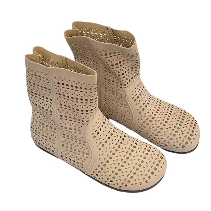 Fashion Women Flats Shoes Ankle Designer Sandals New Summer Woman Sport Shoes 2025 Fashion Cool Boots Dress Breathable Zapatos De Mujer