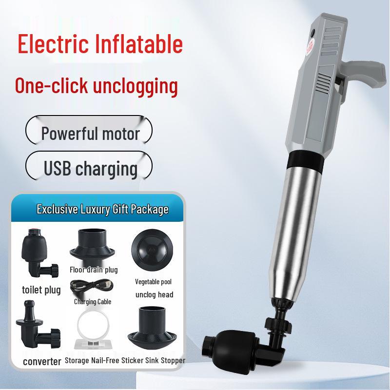 High-Pressure Electric Pipe Dredger for Household Sewer and Toilet Unclogging