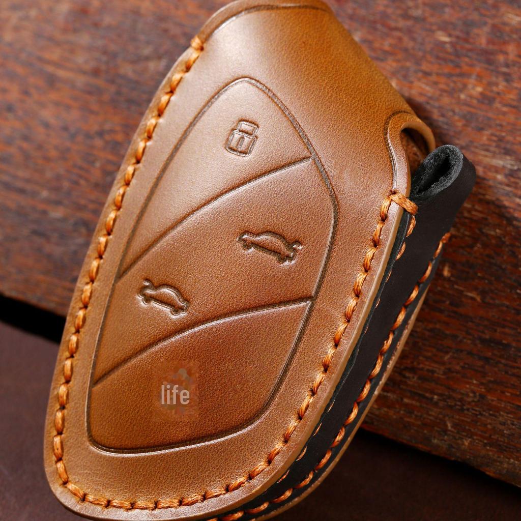 SAIC Roewe MARVEL X Car Key Leather Protective Shell and Buckle Cover
