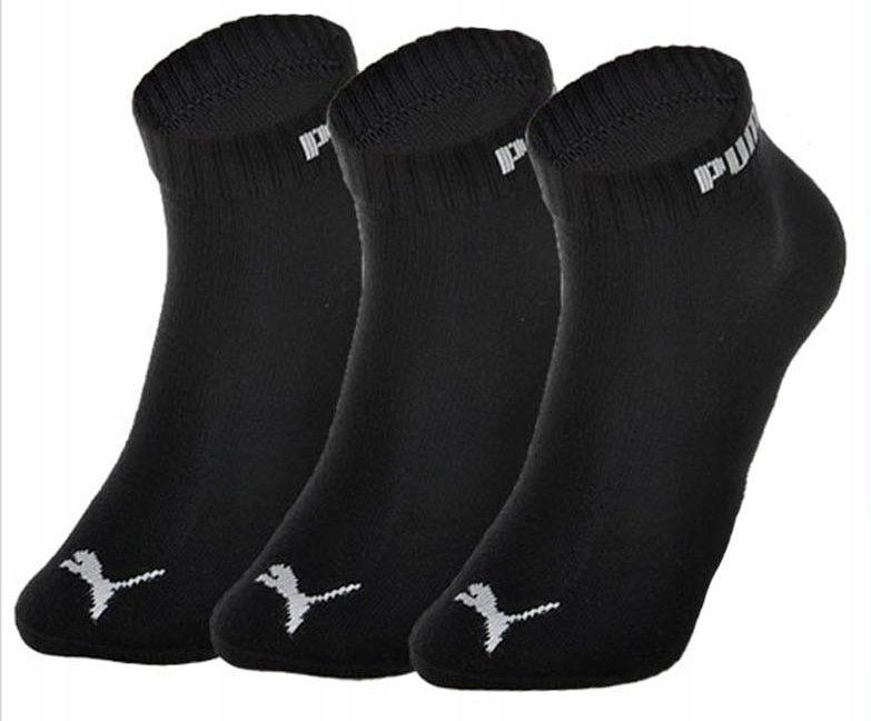 Puma Quarter Socks Black Size 39-42