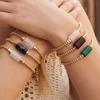 Vintage Bohemian Style Bracelet Copper Bead Bracelet Fashion Crystal Stone Bracelet Gifts
