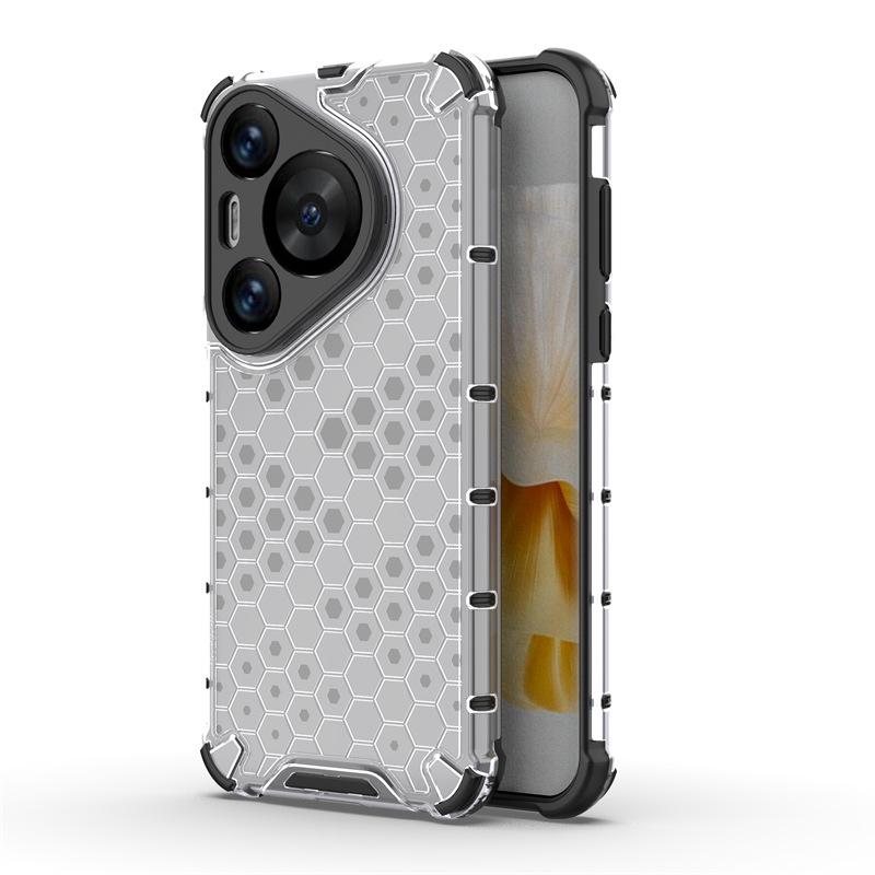 Applicable to Huawei Pura70Pro Honeycomb mobile phone case P60Pro all-inclusive P50Pro transparent P40 anti-drop protective case