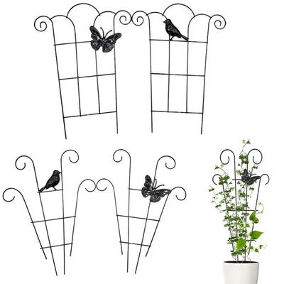 Soporte Metálico para Plantas, Estaca, Soporte, Estructura para Trepar Plantas, Soporte para Flores, Estaca Fija para Macetas de Plantas, Poste Trepador, Accesorios para Jardín de Interior