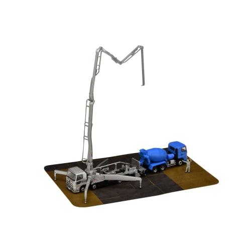 

TOMYTEC The Truck Collection Truck Collection Concrete Pump Truck Set B Diorama Supplies