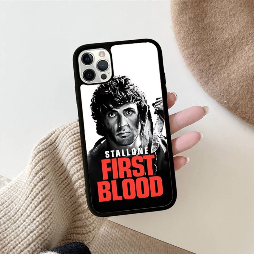 1pc Movie Rambo First Blood Phone Case For IPhone 17 16 15 14 13 Plus 12 11 Pro Max PC+TPU Cases Back Cover