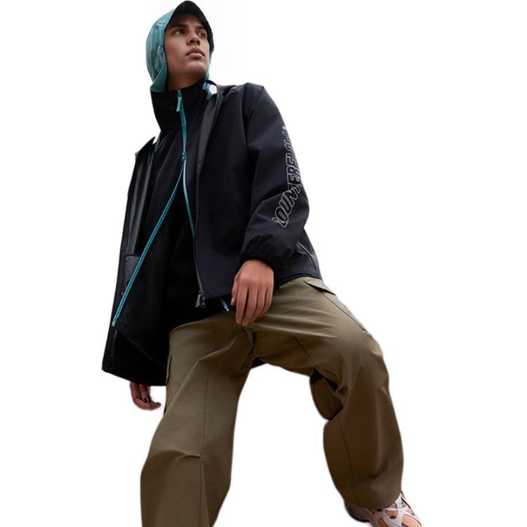 Li Ning CF Multi-Functional Protective Windbreaker Jacket Men Jackets Black AFDT821-1