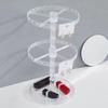 Rotating Earrings Display Stand Versatile Clear Jewelry Organizer Shelf Three Layer Rotating Jewellery Exhibition Rack