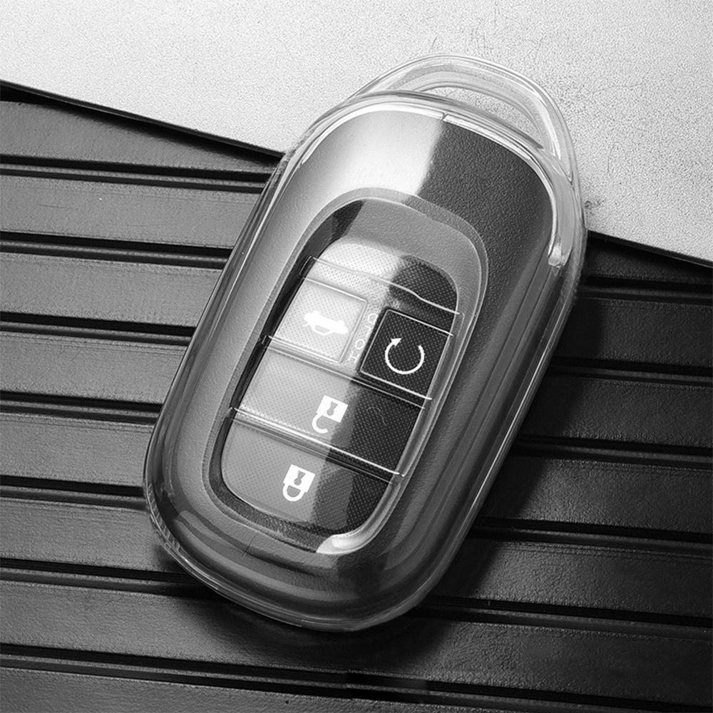 Tpu Transparent Car Key Case Remote Key Cover For Honda Civic Accord Crv Fit Vezel Pilot Freed Hrv Enp1