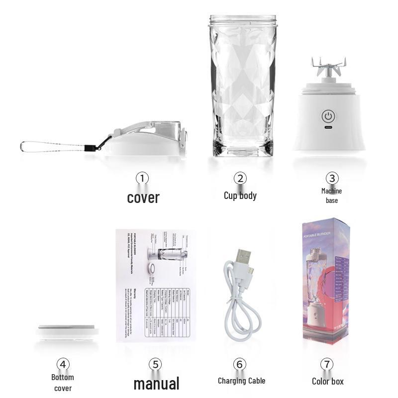 Rechargeable Mini Portable Juicer Cup - Electric Fruit Blender