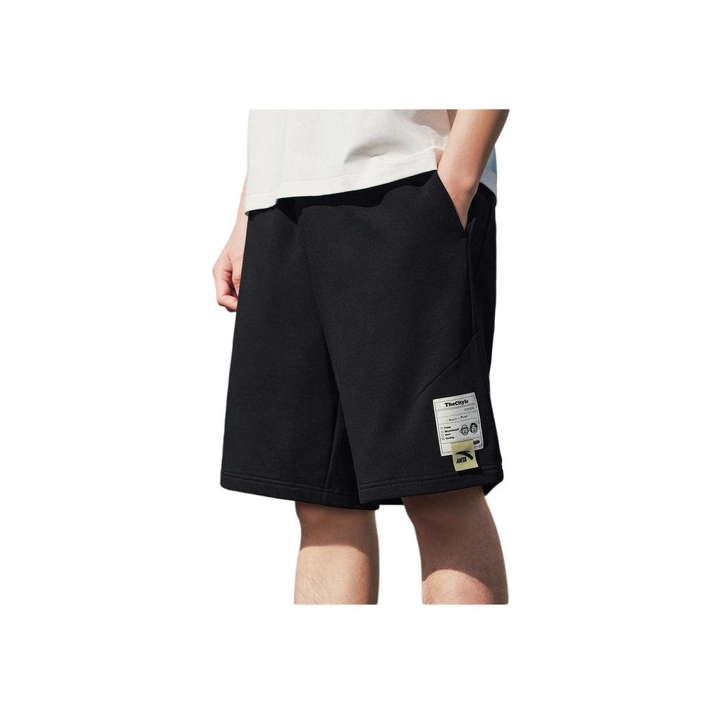 Anta Comfortable Simple Versatile Casual Shorts Men Shorts Black 952528307-3