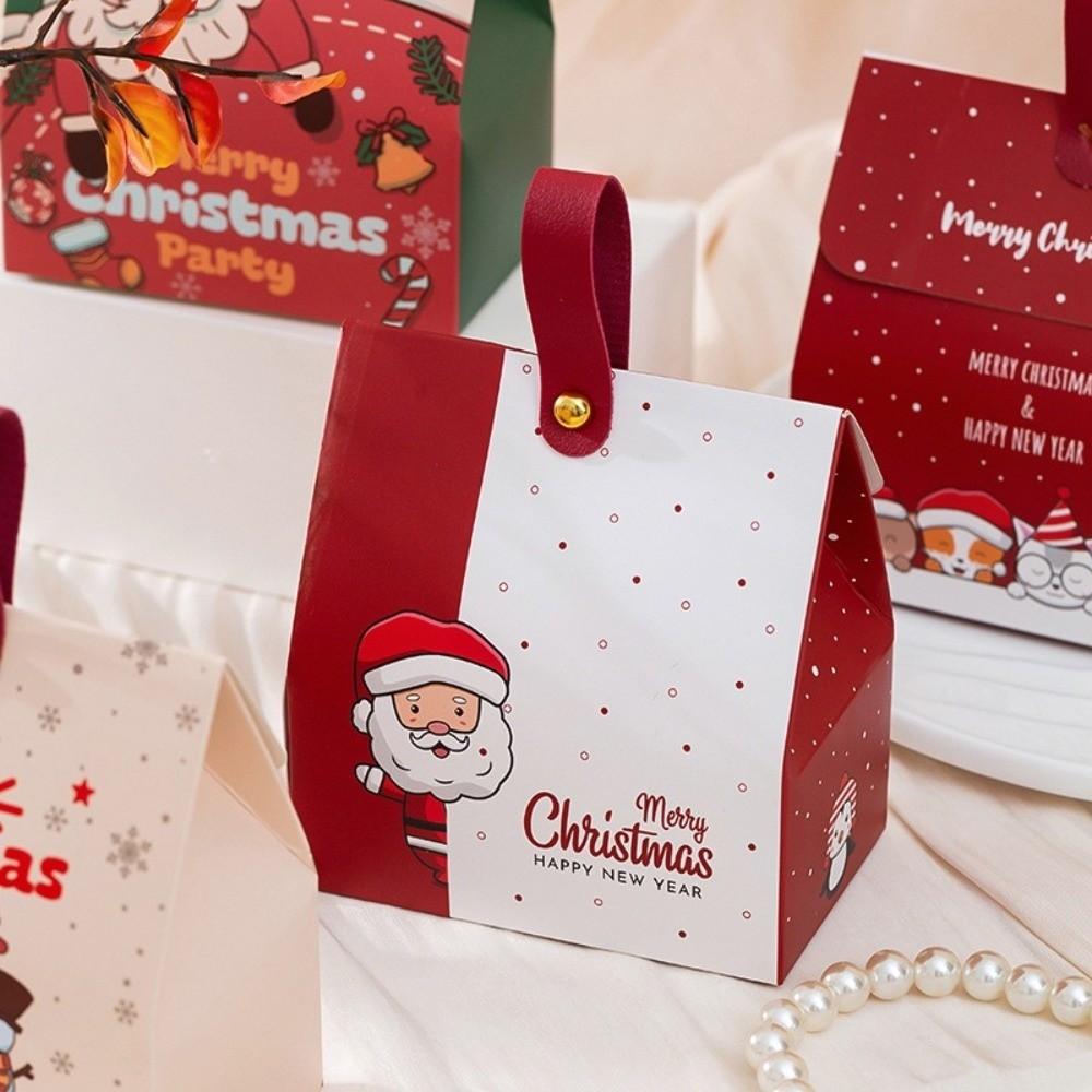 5PCS Xmas Theme Christmas Packaging Box Gift Wrapping Christmas Candy Box Candy Snack