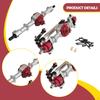 1/12 RC Car Front And Rear Axle Kit, Easy to Install, Heavy Duty Metal Replacement Parts for MN78