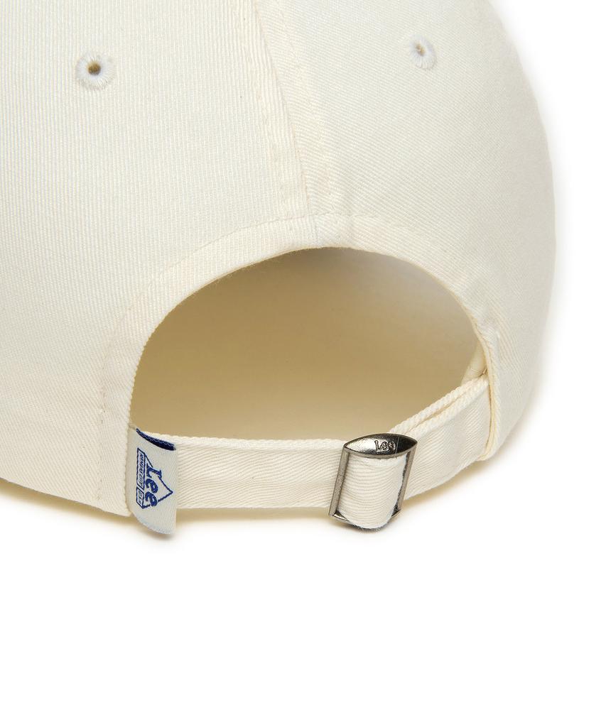 LEE Lettering Color Block Cotton Ball Cap Brown