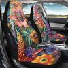 Wasserdichte Auto-Sitzbezüge Komplettes Set Abstrakte Digitale Druckmuster Airbag-kompatibel Vorder- und Rücksitzschoner Rutschfestes Design