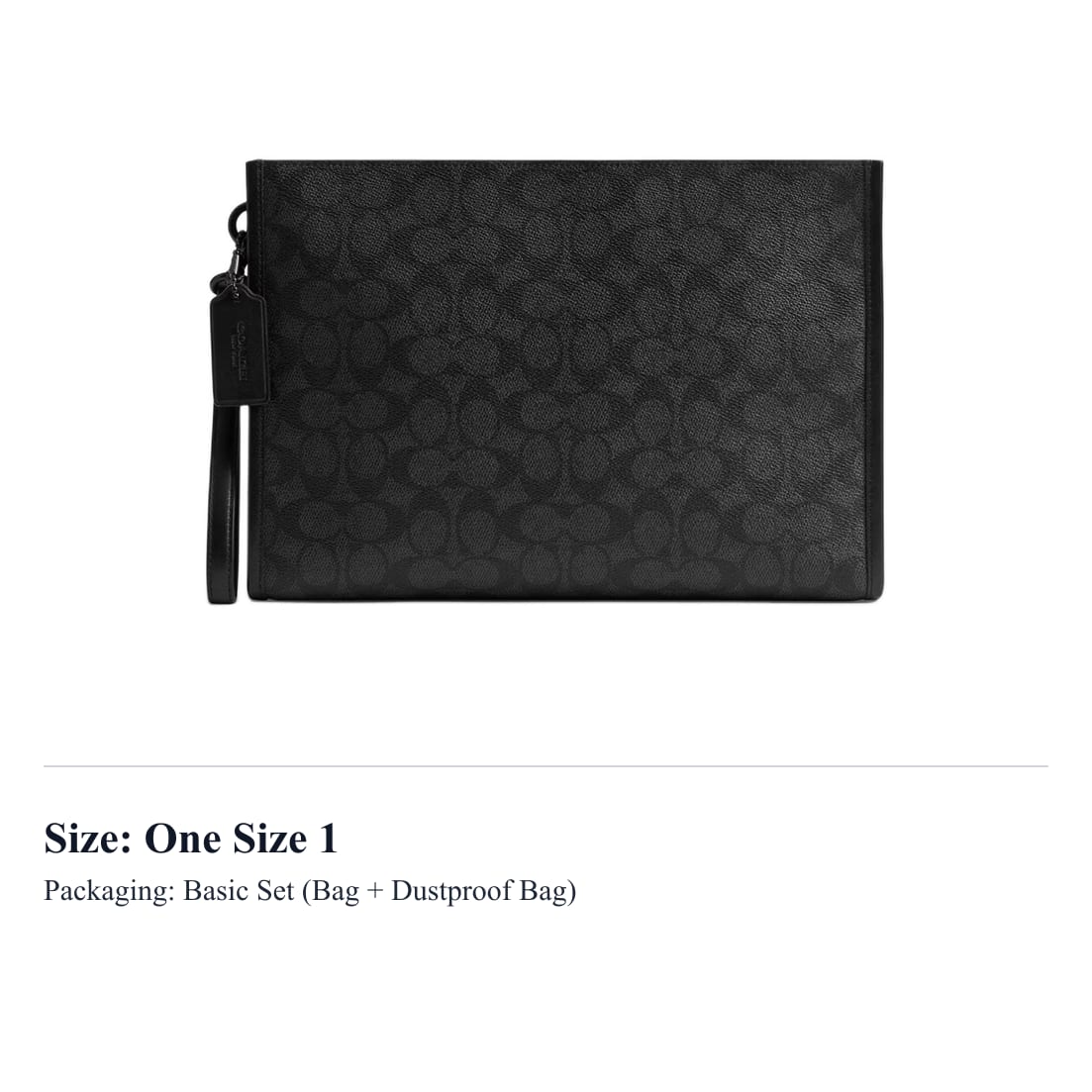 COACH CharterSignature Coated Canvas With Calfskin