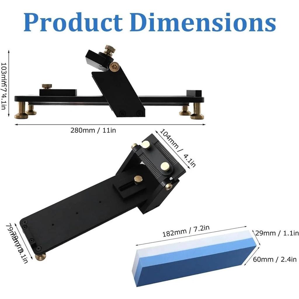 Chisel Sharpening Jig Set, Fixed Angle Whetstone Wood Honing Guide Grinding Frame, Professional Sharpening Stone Tool Kit