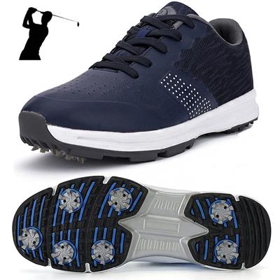 Wasserdichte Golfschuhe für Herren ohne Spikes, Outdoor-Golf-Sport-Trainings-Sneaker, klassische Herren-Golf-Sneaker, große Größe 13 14