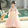 2025 Spring Hanfu: Ancient Style Fairy Tang Suit Dress for Little Girls