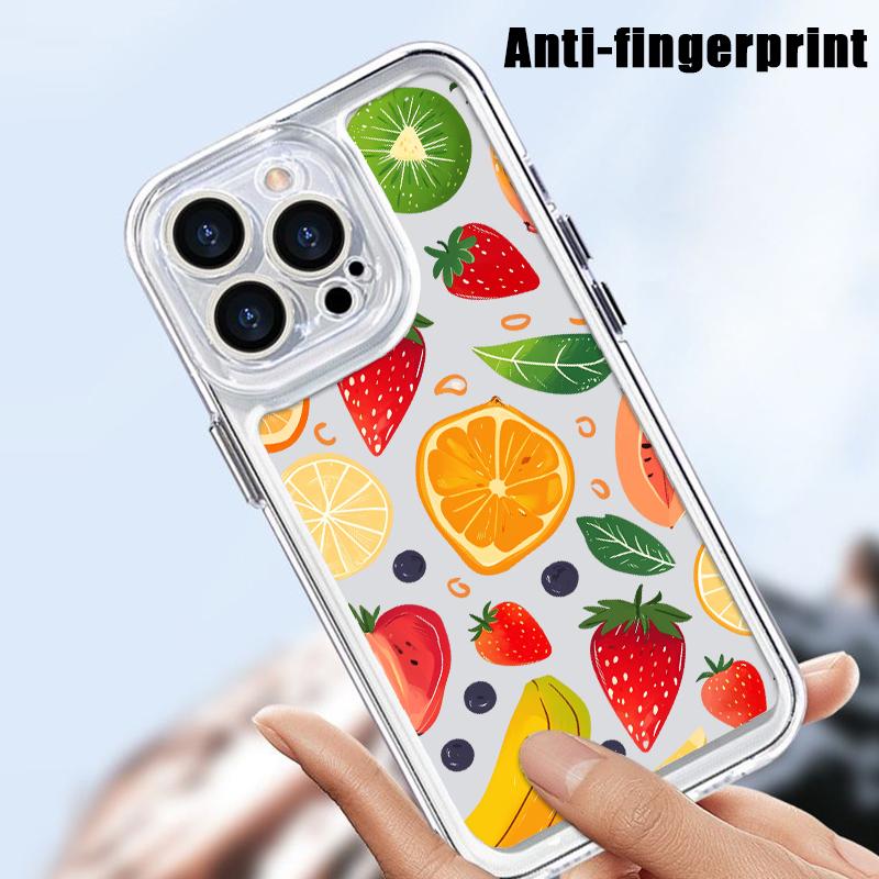 Watermelon Case For For Iphone 1 17 Pro Max Lemon Cherry Fruit Clear Soft Cover For For Iphone 14 16 13 12 Pro Max 11 SE 16E Air