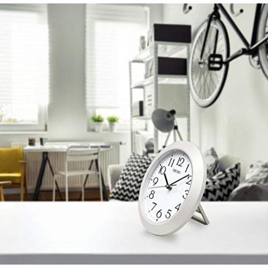 Reloj Seiko Pared Escritorio Combinación Radio Analógico Cuerpo Blanco Perla Tamaño Diámetro 20.34.4cm KX241W