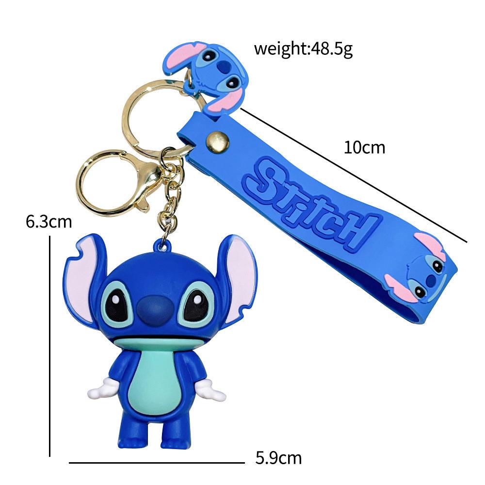Adorable Pvc Stitch Keychain With Cute Designs Perfect For Holiday Gifts