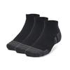 Under Armour Performance Tech Ankle Socks Unisex 3 Pack Black 1379504-001