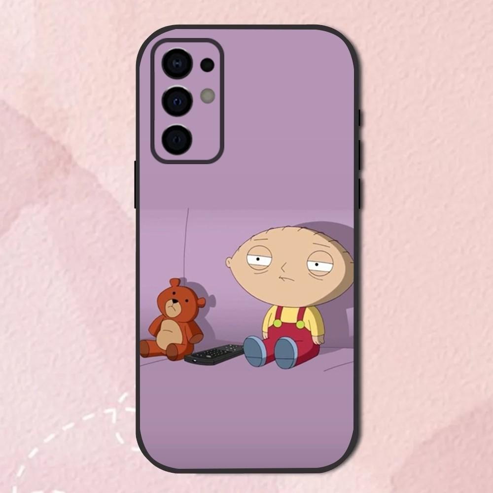 F-Family Funny Guy Phone Case For Samsung S24,S21,S22,S23,S30,Ultra,S20,Plus,Fe,Lite,Note,10,9,5G Black Soft Shell