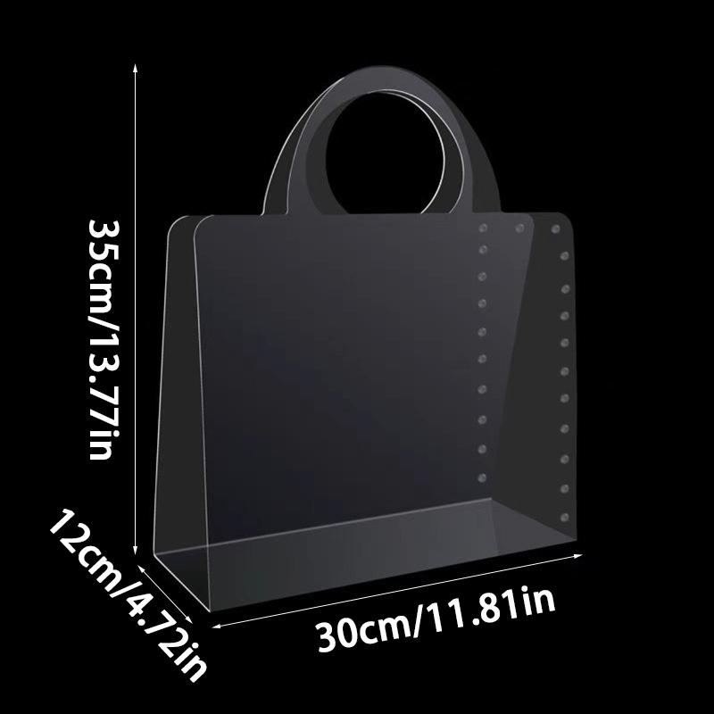 1PC Bouquet Flowers Wrapping Handbag Without Ribbons Valentine's Day Transparent Handbag Party Gift