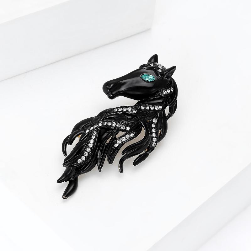 Broches Têtes de Cheval Polyvalentes de Luxe Pour Femmes Épingles Animales Accessoires Amis de Fête Décontractée Bijoux Cadeaux