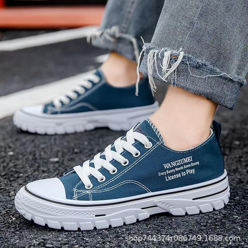 Canvas shoes spring and autumn new casual board shoes cloth shoes non-slip soft-soled sports shoes