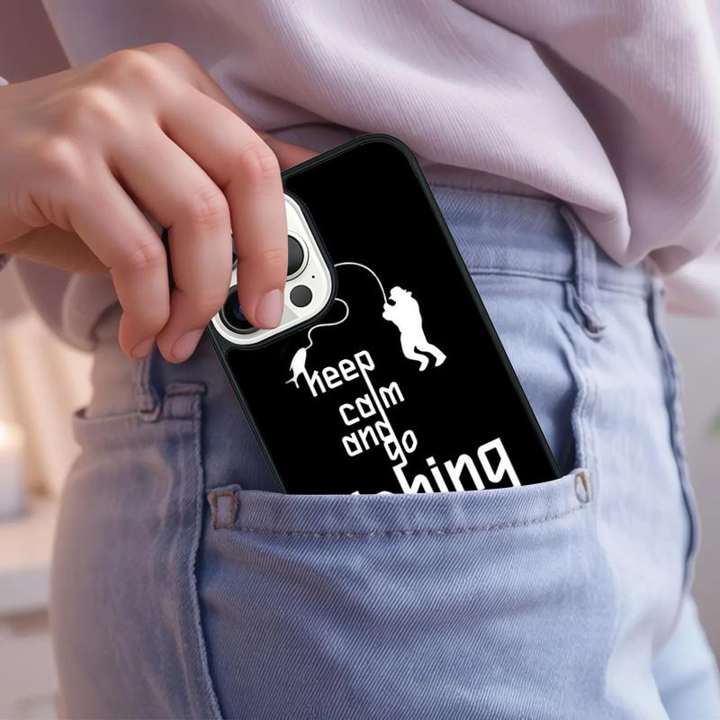 Hunting Fishing Art Fish Box Phone Case For iPhone 17 Air 15 16e 14 13 Pro Max Coque 12 11 Pro Max PLUS Cover