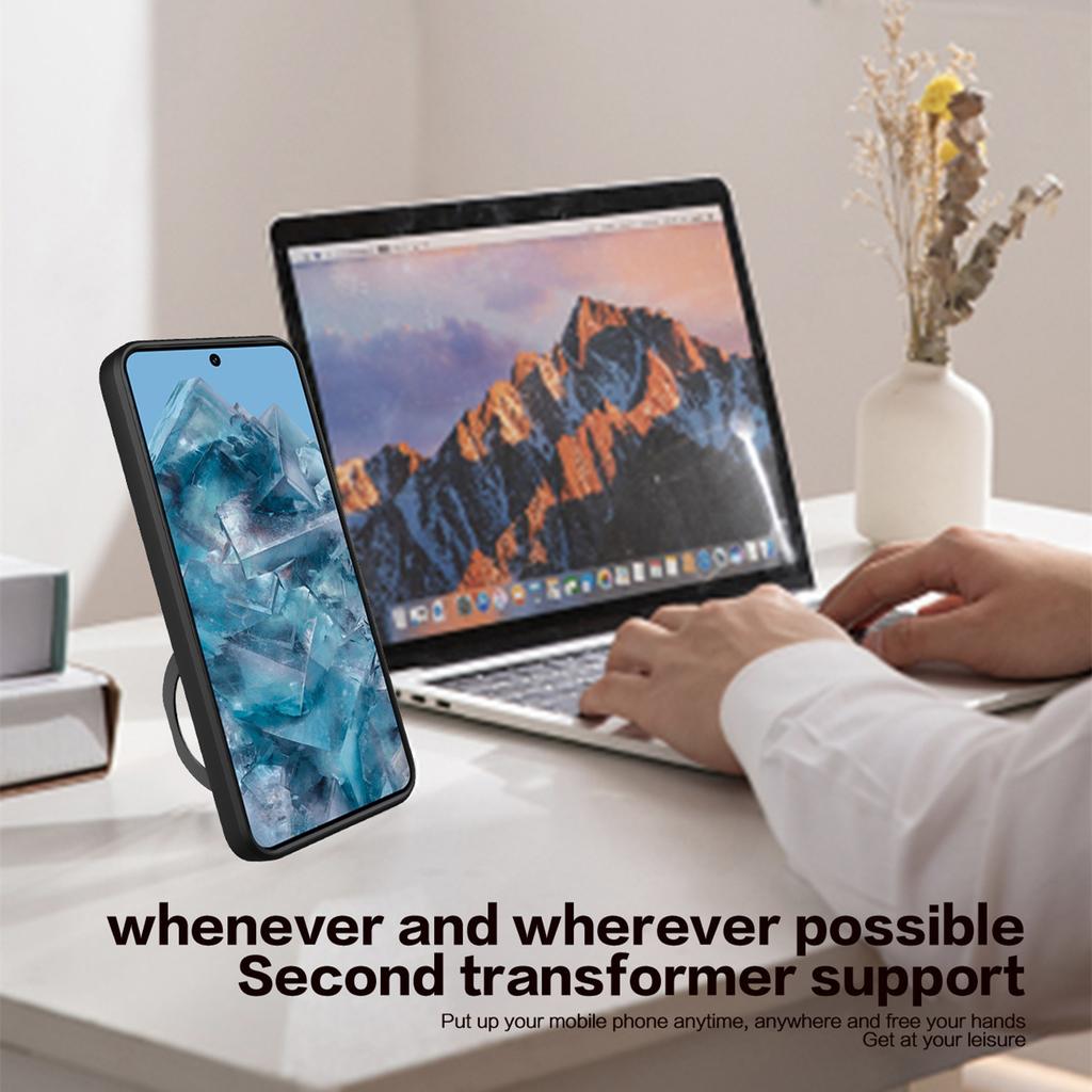 Slide Camera Lens Case For Google Pixel 8 Pro Pixel 8 Military Grade Bumpers Magnetic Armor Ring Fall Shock Protection Cover