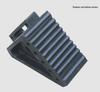 Large Portable Anti-Roll Wheel Chock: Rubber & Wood Stopper for Truck Tires