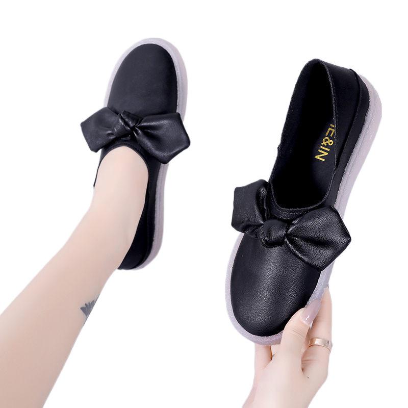 White White Shoes, Hospital Nurse Shoes, Female Hot Products, Butterfly One Step Shoes, Pregnant Women's Shoes, Anti Slip New Bean Shoes, Soft Bottom