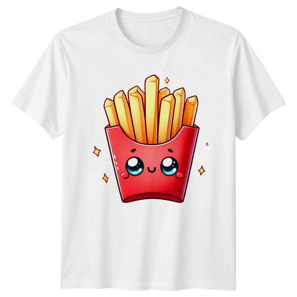 Cute Kawaii French Fries TShirt Kawaii Food Fast Food Birthday Gift S