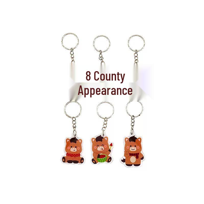 Cute Cartoon Acrylic Keychain Pendant for Backpack or Bag