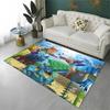 Cartoon S-Sandbox Pixel Bulding Game Non-Slip Area Rug for Living Room,Bedroom,Playroom,Carpet Floor Mat Home Decor Rug Kid Room