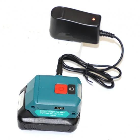 BL1021B Charger Working Lamp ML103 Portable LED Light Rechargeable Flashlight For Makita MT1015 12V 10.8V Lithium Battery BL1041