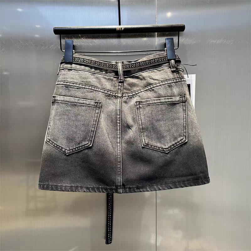 Vintage Denim Bleistiftrock Mit Blinking Design Und Stretch Für Sommer Chic Damen