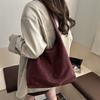 Retro leopard print bag women's winter new fashionable largecapacity shoulder underarm bag casual tote bag